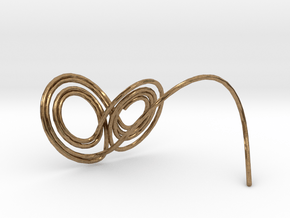 Lorenz Butterfly (Lorenz Attractor) in Natural Brass