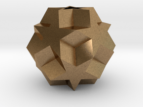 Dodecadodecahedron in Natural Brass