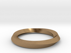 Mobius band in Natural Brass
