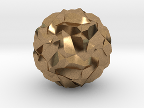 Stellated Pentagonal Hexecontahedron in Natural Brass