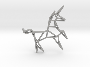 Unicorn Pendant in Aluminum