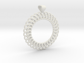 Necklace in White Natural Versatile Plastic