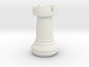 Chess Set Rook in White Natural Versatile Plastic