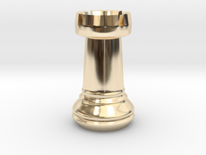 Chess Set Rook in 14K Yellow Gold