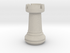 Chess Set Rook in Natural Sandstone