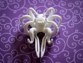 Orchid Octopus Hair Comb in White Processed Versatile Plastic