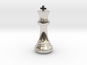 Chess Set King in Platinum