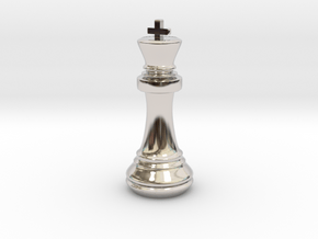 Chess Set King in Rhodium Plated Brass