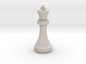 Chess Set King in Natural Sandstone