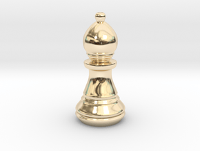 Chess Set Bishop in 14K Yellow Gold