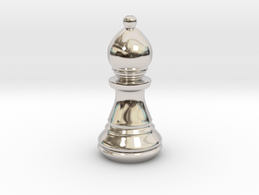 Chess Set Bishop in Platinum