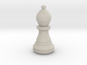 Chess Set Bishop in Natural Sandstone