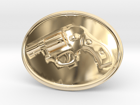 Bodyguard Belt Buckle in 14k Gold Plated Brass