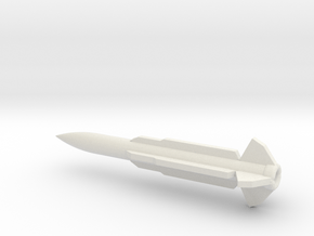 1/144 Scale SM 1 MR Missile in White Natural Versatile Plastic