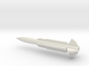 1/72 Scale SM 1 MR Missile in White Natural Versatile Plastic