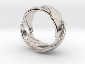 US11.5 Ring III in Rhodium Plated Brass