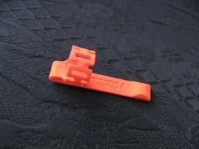 Pen Clip: for 10.5mm Diameter Body in Orange Processed Versatile Plastic