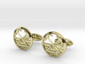 The Wall Cuff Links in 18K Gold Plated
