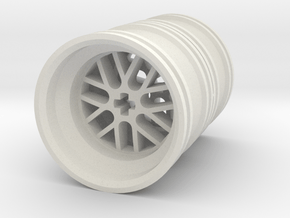 Wheel Design III Double in White Natural Versatile Plastic