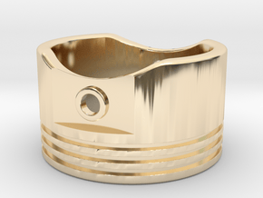 Piston - US Size 12.5 in 14K Yellow Gold