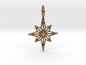 Star No.3 Pendant in Natural Brass