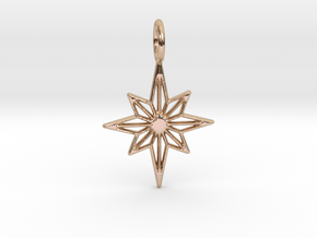 Star No.3 Pendant in 14k Rose Gold Plated Brass