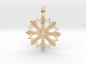 Pendant No.7 in 14k Gold Plated Brass