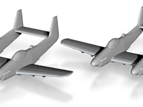 North American P-82B 'Twin Mustang' 1/200 x2 FUD in Tan Fine Detail Plastic