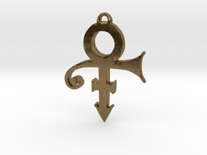 Prince Love Symbol Pendant (Small) in Natural Bronze