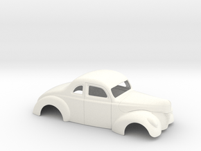 1/32 1940 Ford Coupe Stock in White Processed Versatile Plastic