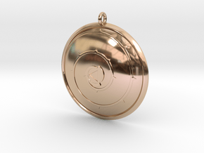 Steven Universe 'Rose's Shield' Necklace in 14k Rose Gold