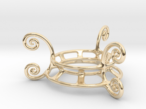 Ornament Egg Stand in 14k Gold Plated Brass