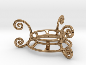 Ornament Egg Stand in Polished Brass