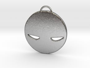 Angry Face in Natural Silver