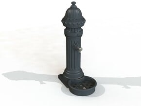 1:35th scale classic European drinking fountain in Tan Fine Detail Plastic