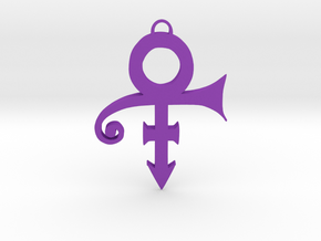 Prince Love Symbol Pendant in Purple Processed Versatile Plastic