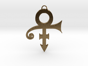 Prince Love Symbol Pendant in Natural Bronze