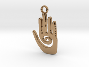 Healing Hand in Polished Brass