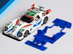 1/32 Fly Panoz GTR-1 Chassis for slot.it pod in White Natural Versatile Plastic