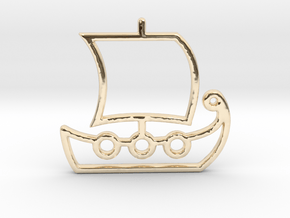 Ship No.1 in 14k Gold Plated Brass