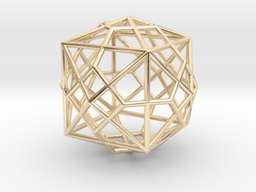 0493 Truncated Octahedron + Dual in 14K Yellow Gold