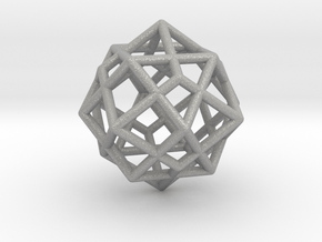 0492 Cuboctahedron + Dual in Aluminum