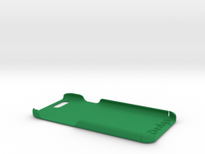 Cover for iPhone 6  (embossed logo and side text) in Green Processed Versatile Plastic