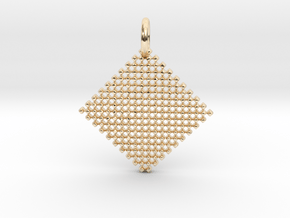 Squares Pendant in 14K Yellow Gold