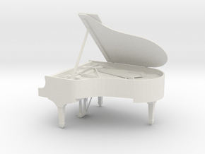 1/12 Grand Piano Alone in White Natural Versatile Plastic