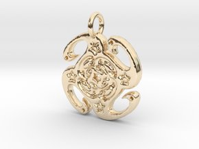 swirls in 14K Yellow Gold