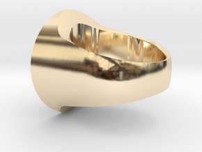 TEAM RING SIZE 7 in 14k Gold Plated Brass