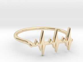 Vital ring in 14k Gold Plated Brass