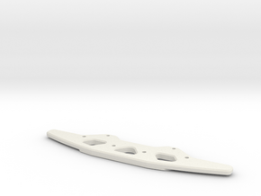 Xray X10 Front bumper in White Natural Versatile Plastic