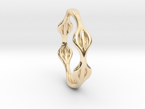Soft ring in 14k Gold Plated Brass